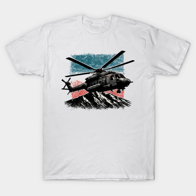 Helicopter T-Shirt by Vehicles-Art